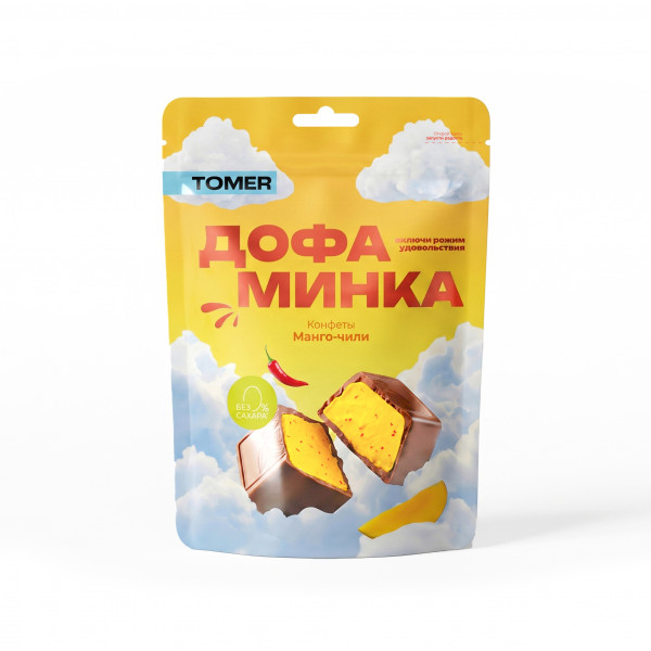 №1 Фабрика Томер   Дофаминка Конфеты Манго-Чили, 125г  в Новоалтайске